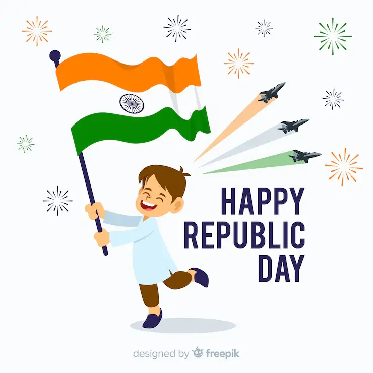 Republic Day Indian Flag Image, Photo & Pic 3 happy republic day child holding flag