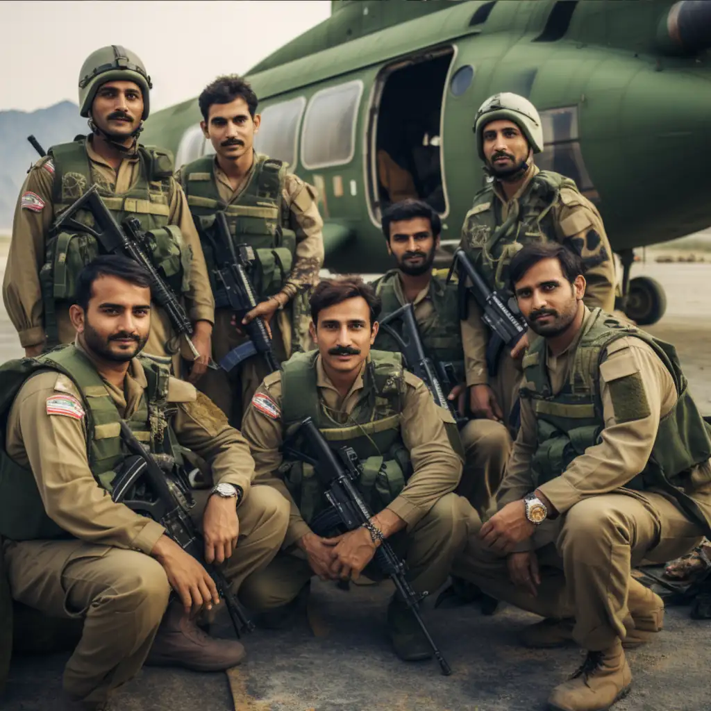 Indian Army AI Generated Photo 3 indian army men group photo