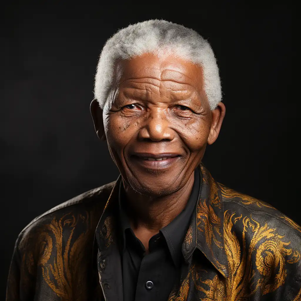 Nelson Mandela: देखिए AI नेल्सन मंडेला को कैसे पोर्ट्रेट करता है। 7 nelson mandela in simple